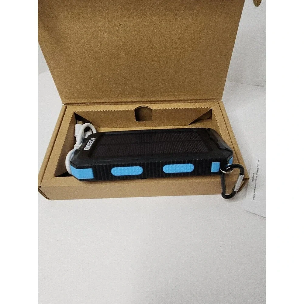 Heavy Duty 20000mAh Solar Power Bank Portable Dual USB Solar Battery Charger